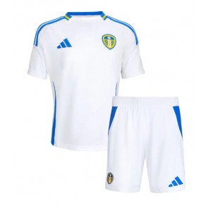 Billiga Leeds United Hemmatröja Barn 2024-25 Kortärmad (+ Korta byxor)